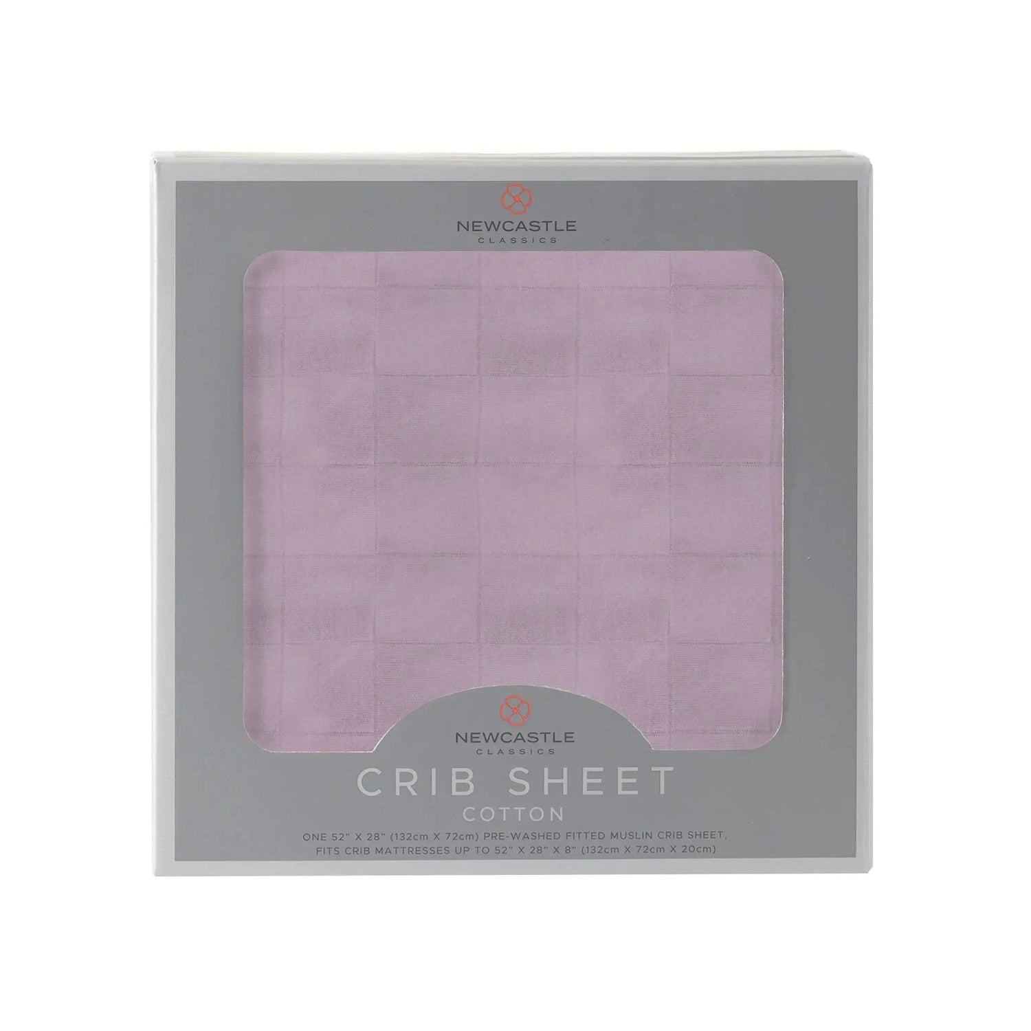 Newcastle Classics Orchid Lavender Cotton Crib Sheet - 
