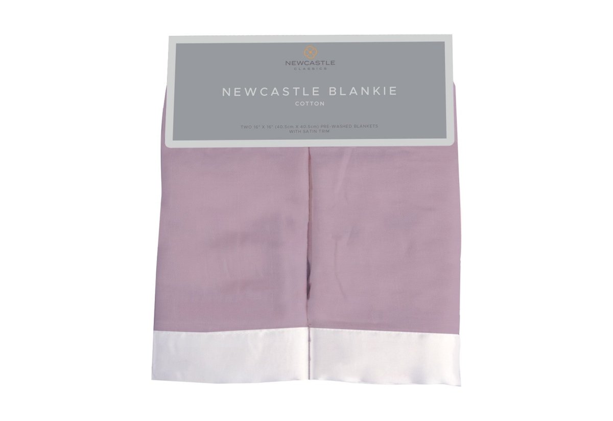 Newcastle Classics Orchid Lavender Cotton Muslin Baby Blankie for Infants and Toddlers - 