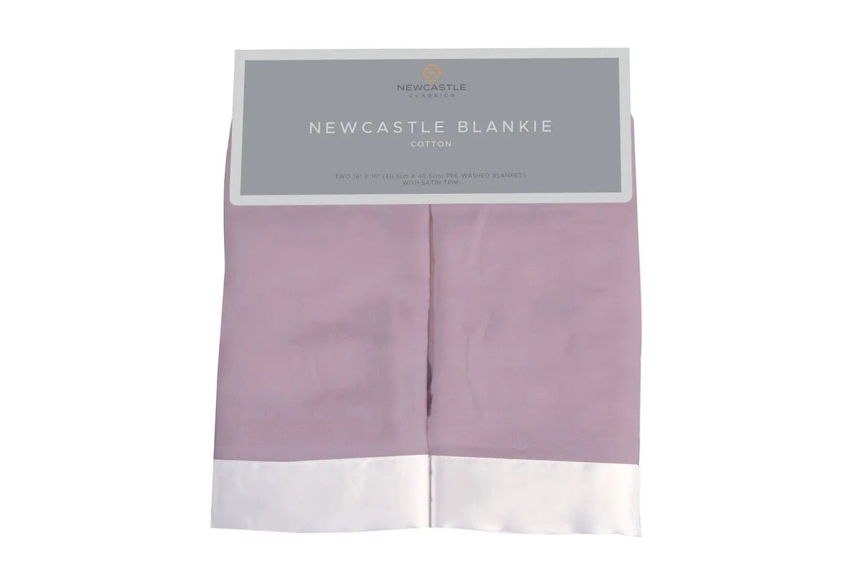 Newcastle Classics Orchid Lavender Cotton Muslin Security Baby Blankie - 