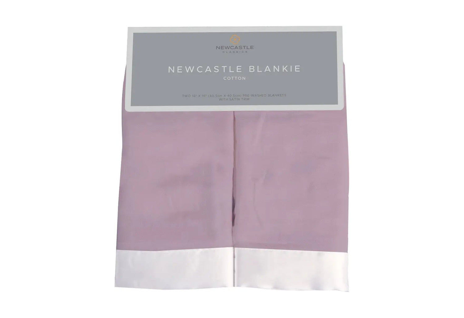 Newcastle Classics Orchid Lavender Cotton Muslin Security Baby Blankie - 