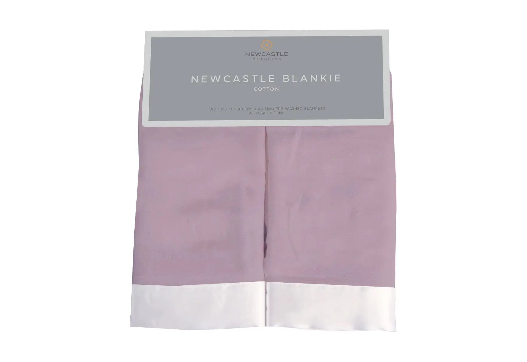Newcastle Classics Orchid Lavender Cotton Muslin Security Baby Blankie - 
