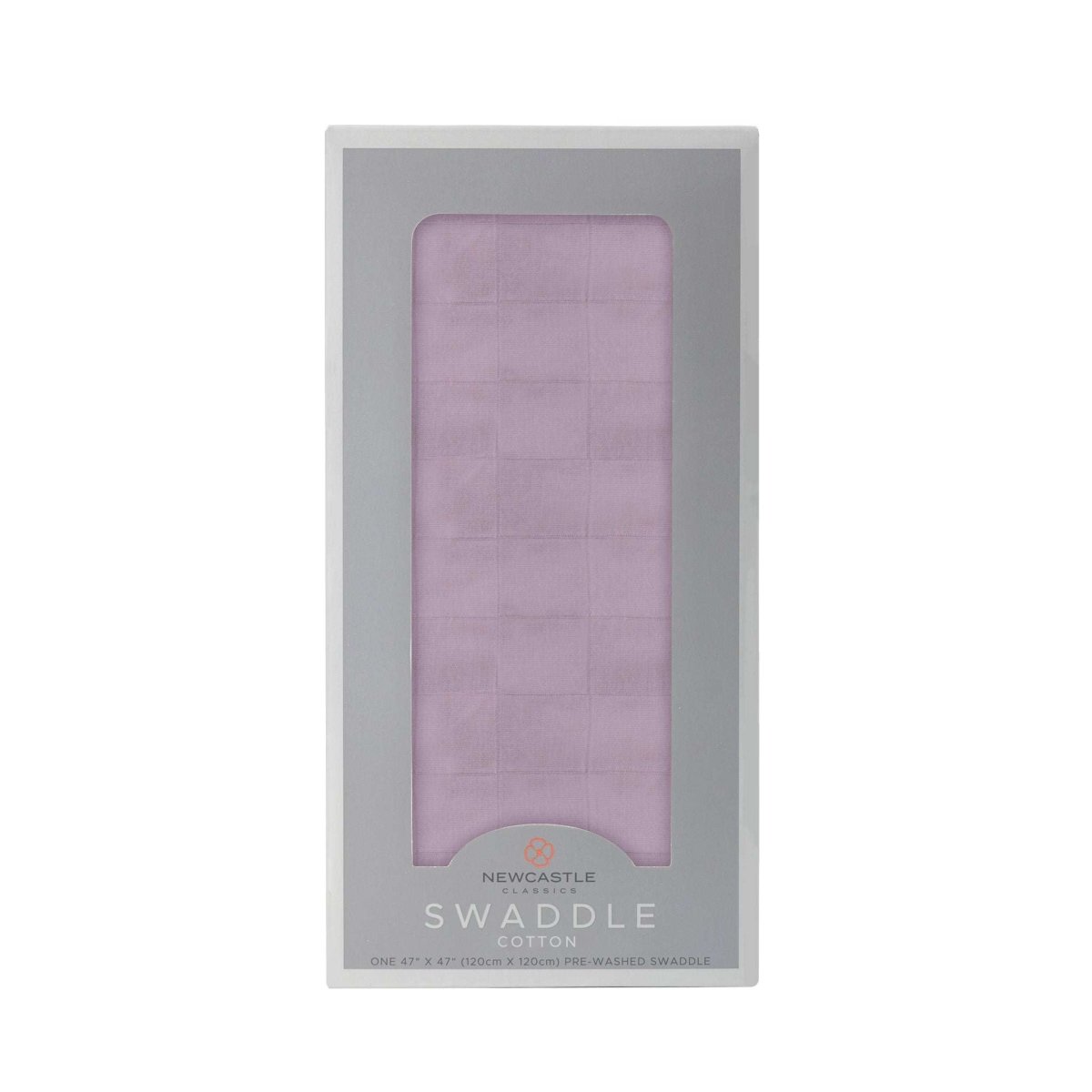 Newcastle Classics Orchid Lavender Swaddle Blanket with Breathable Cotton for Babies - 