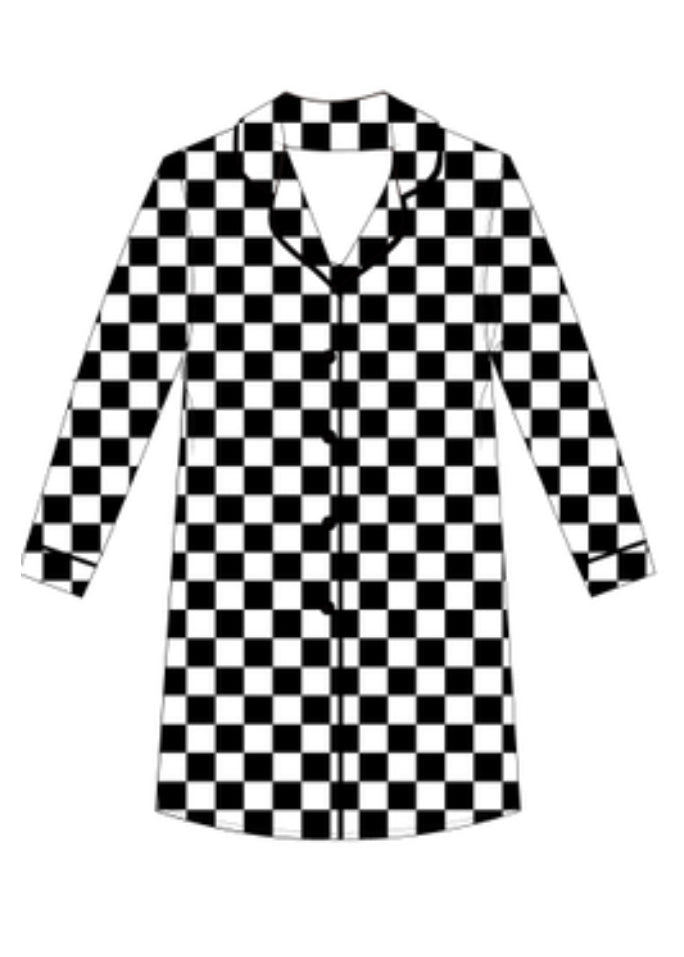 DREAM BIG LITTLE CO OREO CHECKERS WOMEN'S DREAM GOWNEveretts Place