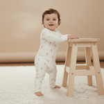 Makemake Organics Organic 2 - Way Zip Romper - Ice Cream