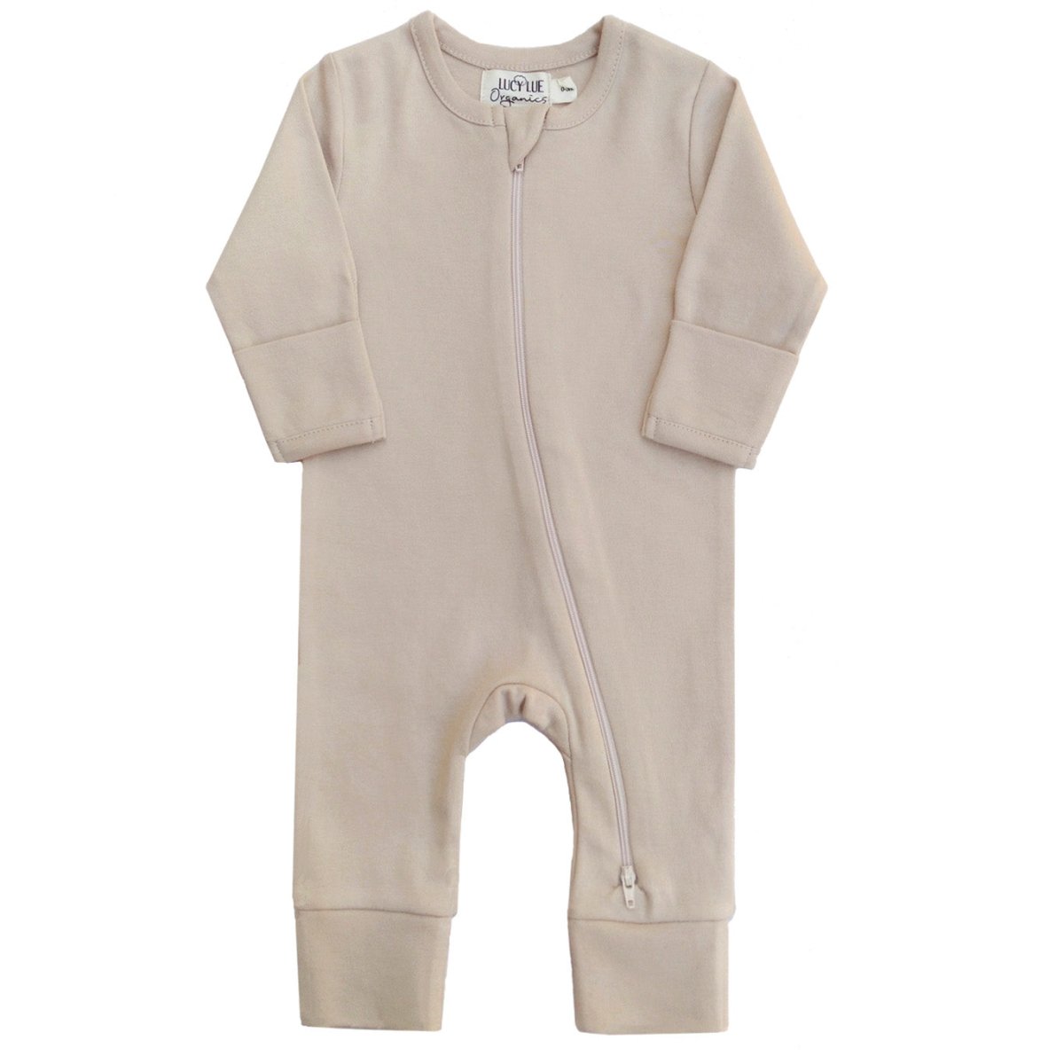 LUCY LUE ORGANICS Organic 2 - way Zipper Romper | Fawn - Everetts Place Boutique - 