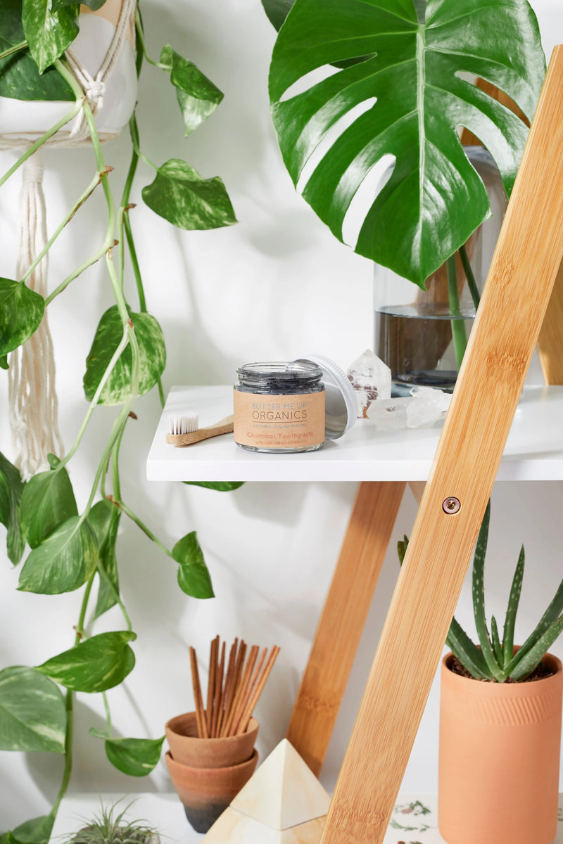 Organic Activated Charcoal Whitening Toothpaste Natural Black Toothpaste Butter Me Up Organics