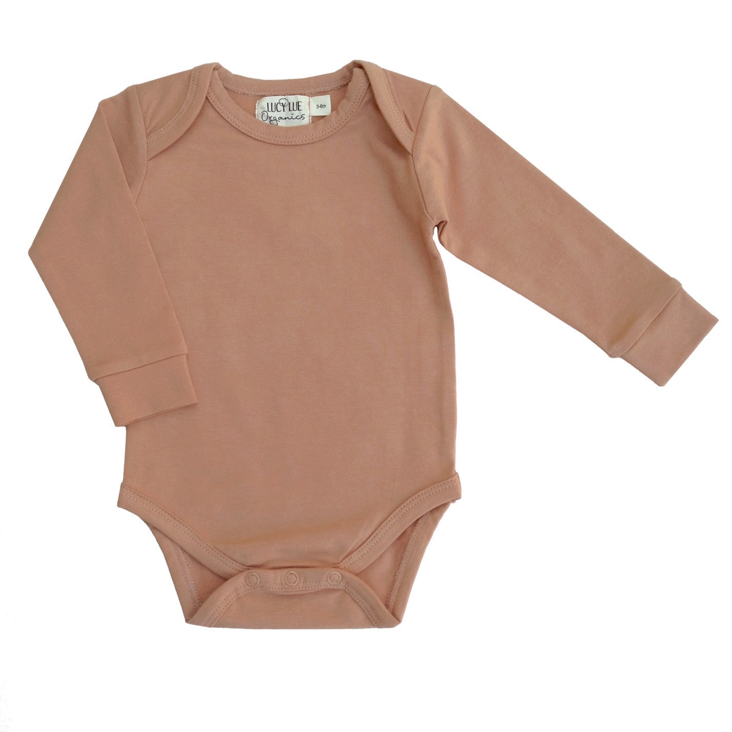 LUCY LUE ORGANICS organic baby bodysuit | long sleeve everyday cotton onesie