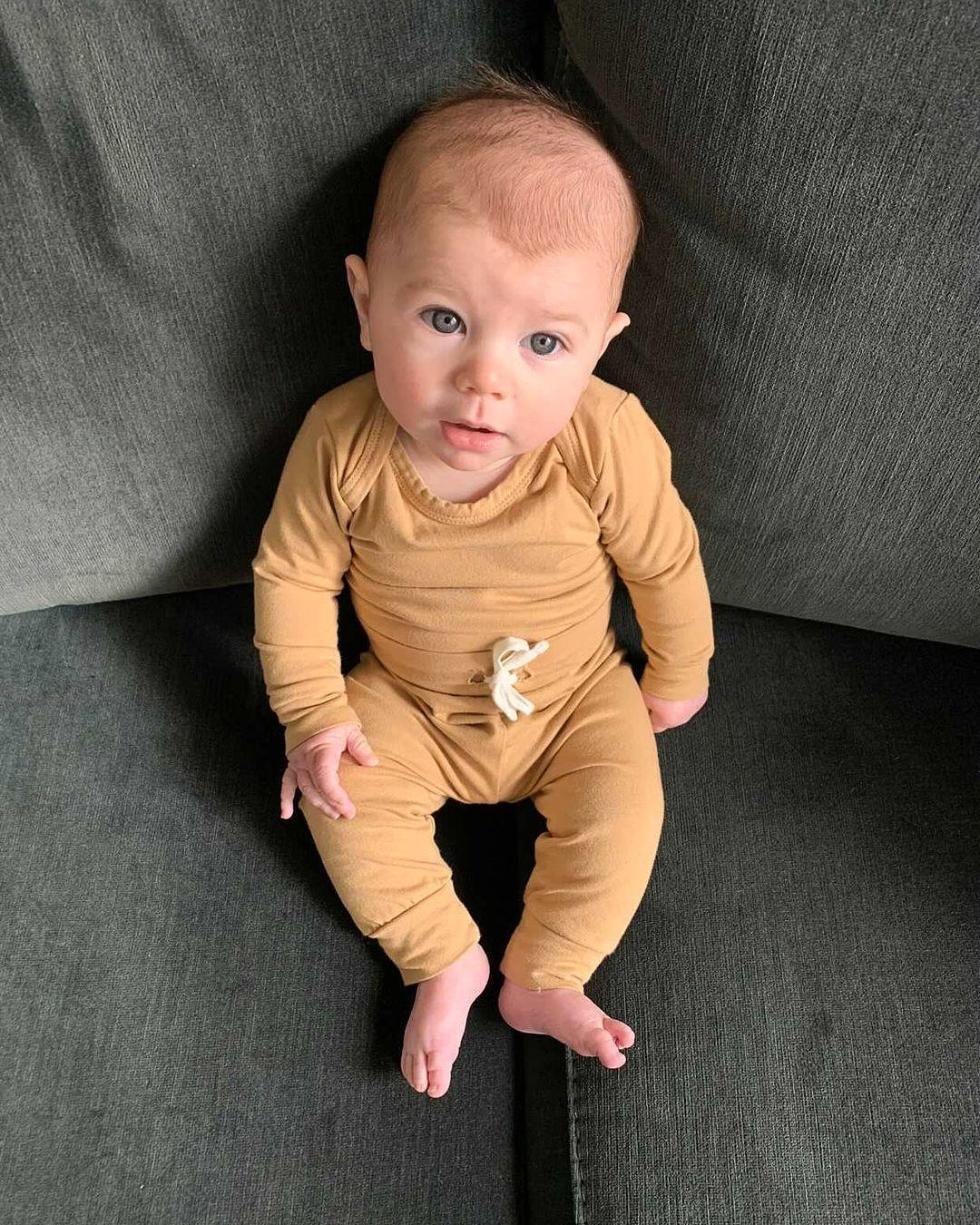 LUCY LUE ORGANICS organic baby bodysuit | long sleeve everyday cotton onesie