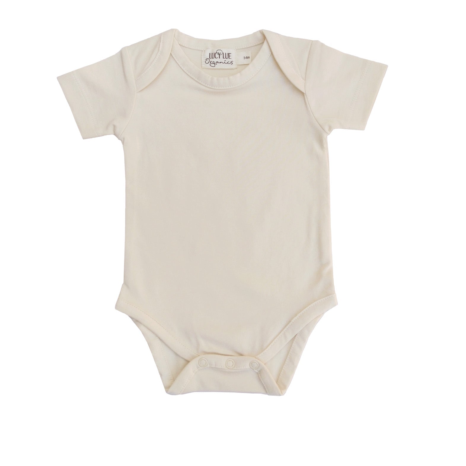 LUCY LUE ORGANICS organic baby bodysuit | short sleeve everyday cotton onesie