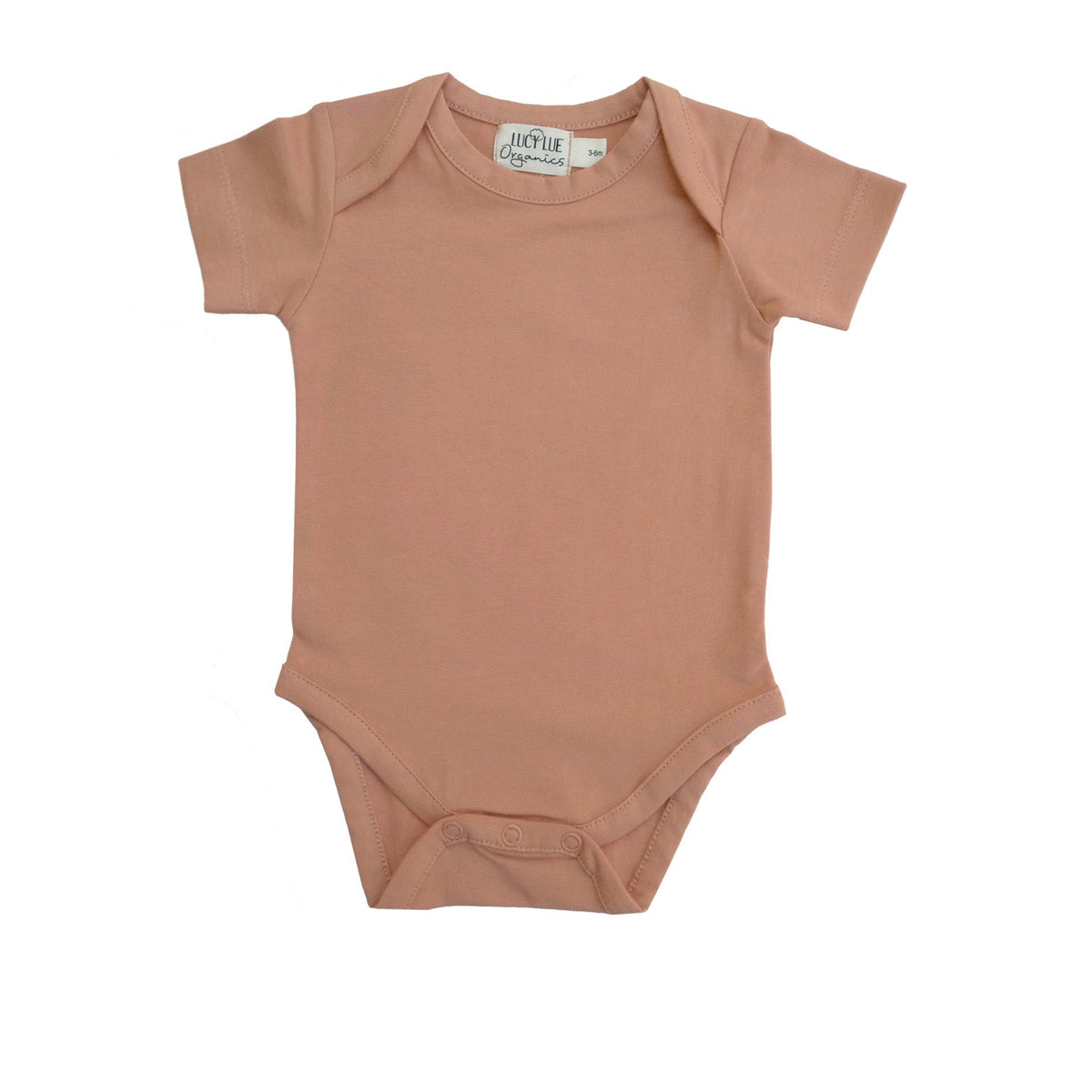LUCY LUE ORGANICS organic baby bodysuit | short sleeve everyday cotton onesie