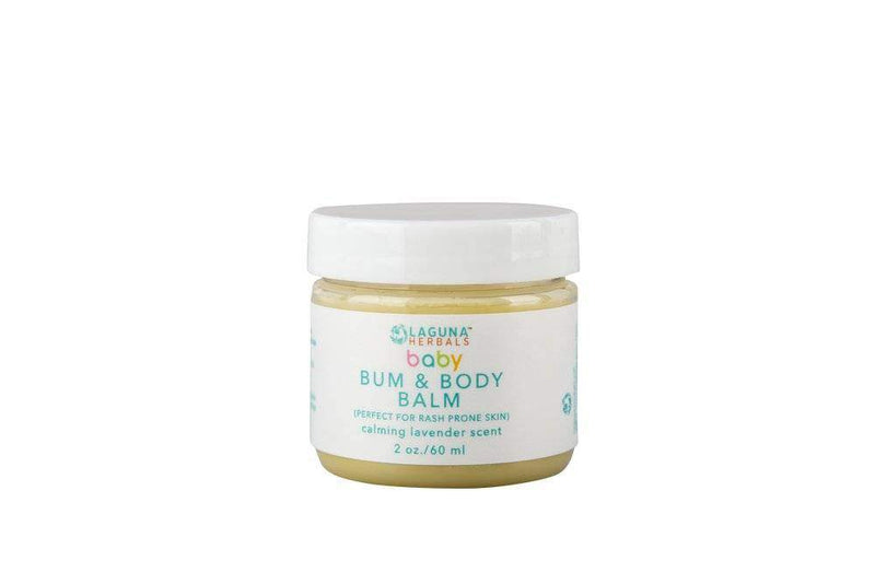 Organic Baby Bum in a jar for diaper and body, soothing and protective for baby's sensitive skin.