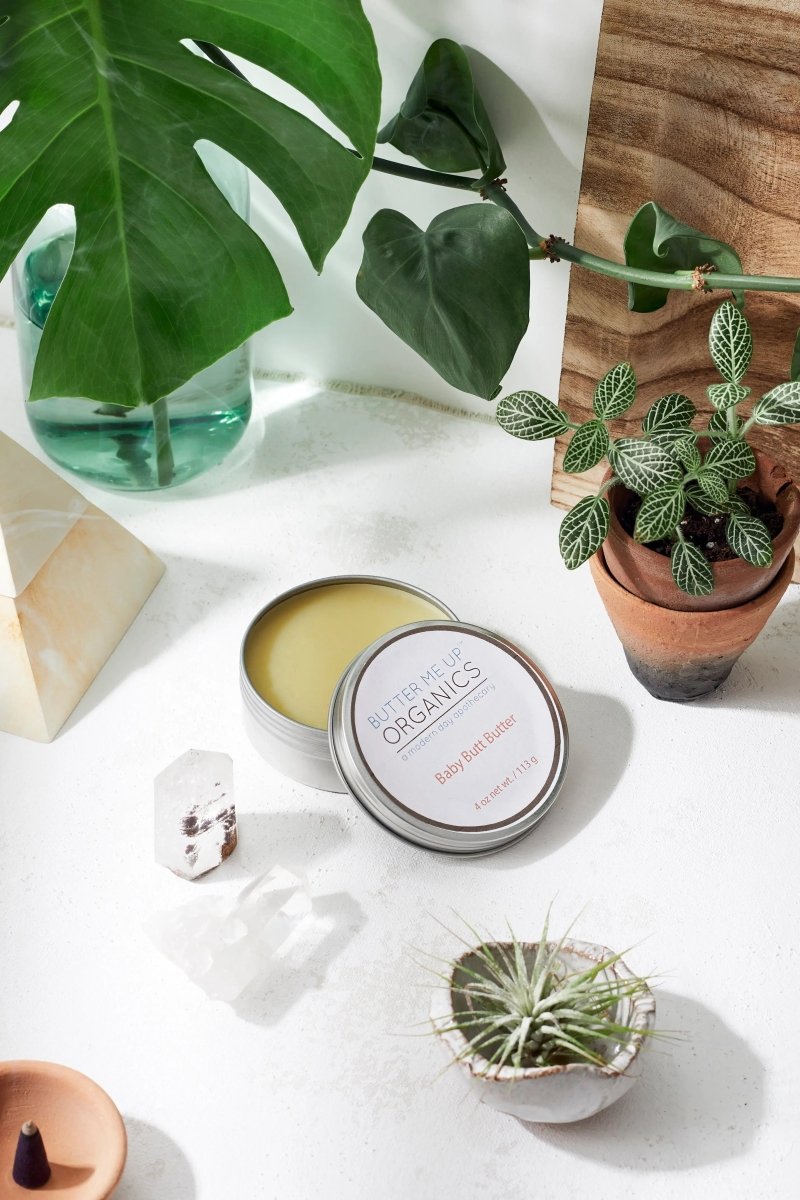 Butter Me Up Organics Organic Baby Butt Butter Diaper Cream Safe for Cloth Diapers - 