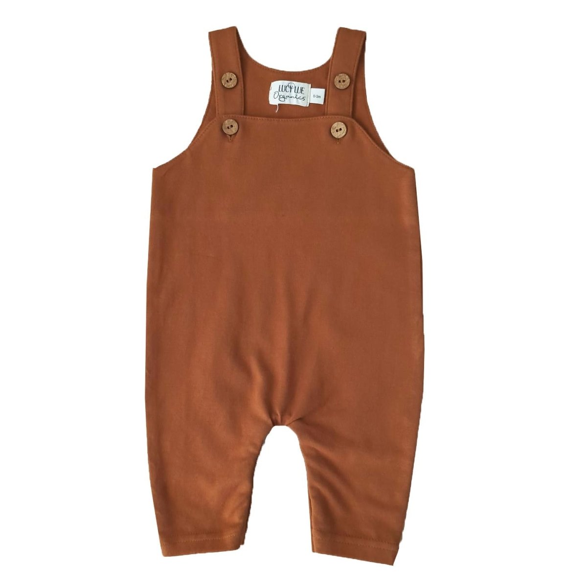 LUCY LUE ORGANICS organic baby overalls | ginger - Everetts Place Boutique - 
