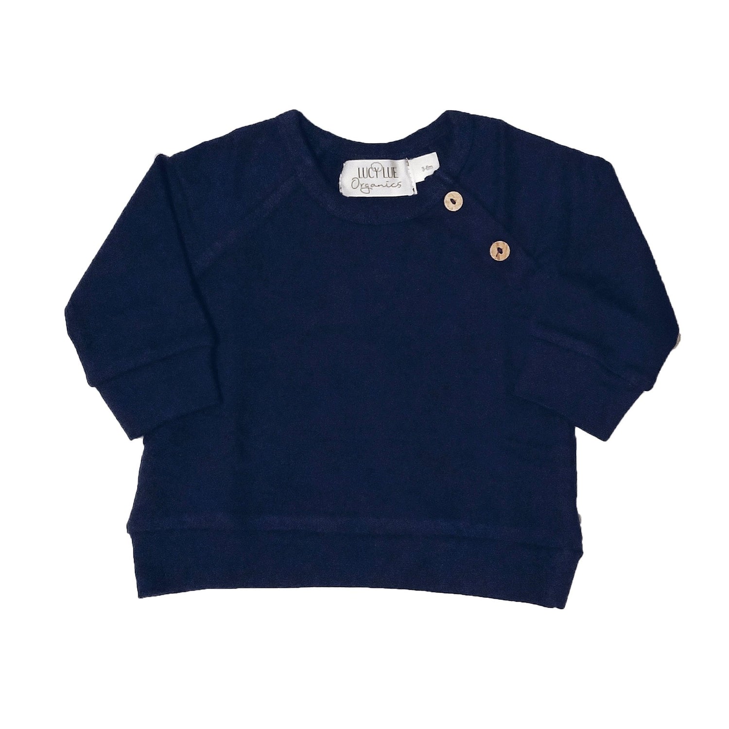 LUCY LUE ORGANICS organic baby pullover | long sleeve cotton sweatshirt