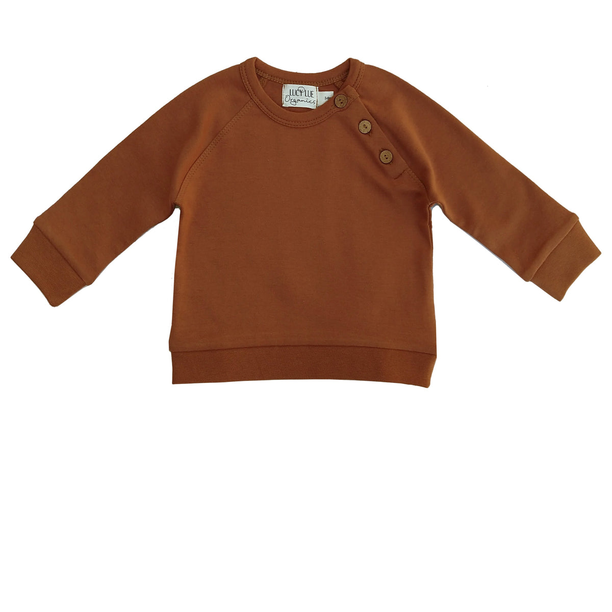 LUCY LUE ORGANICS organic baby pullover | long sleeve cotton sweatshirt