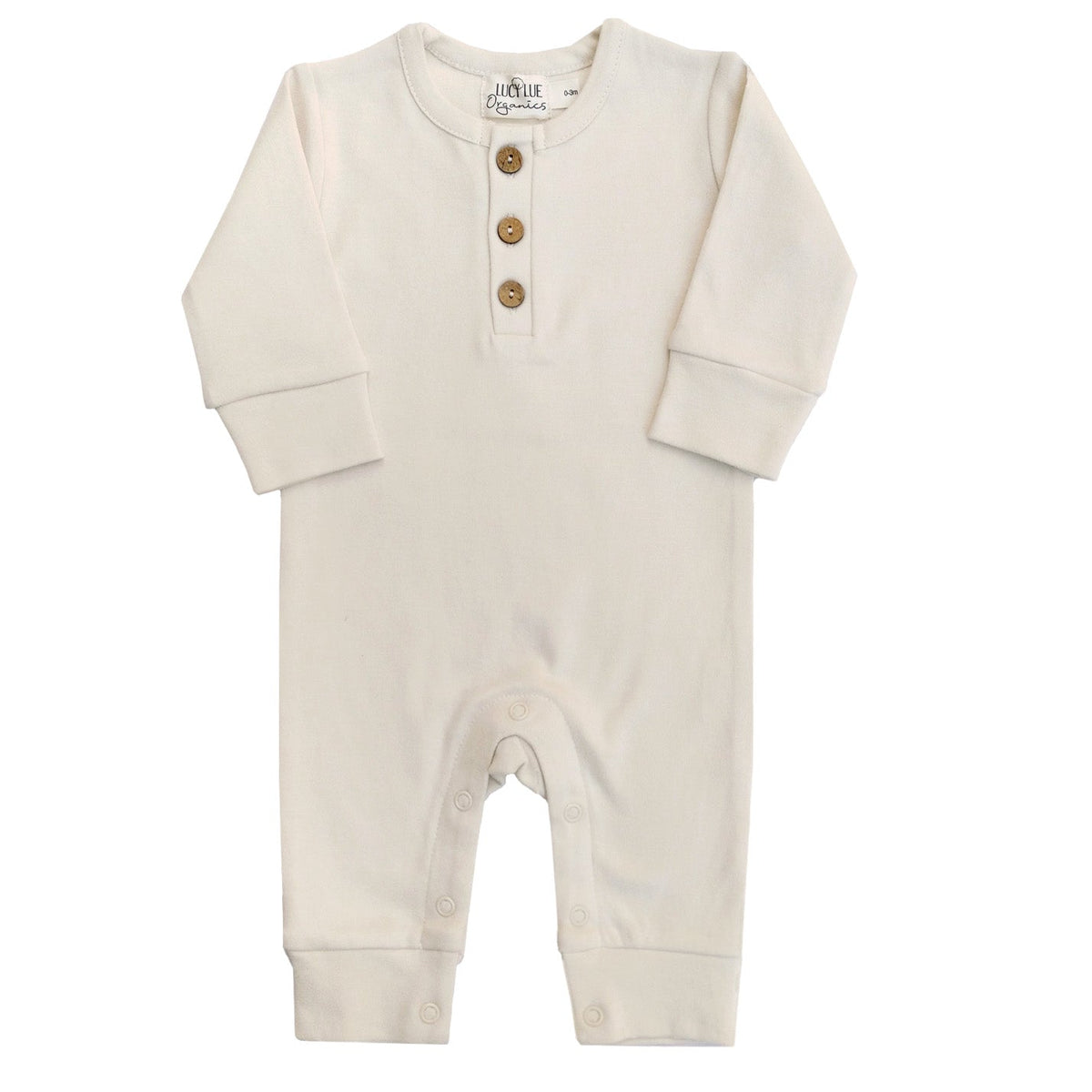 LUCY LUE ORGANICS organic baby romper | long sleeve cotton one - piece