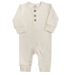 LUCY LUE ORGANICS organic baby romper | long sleeve cotton one - piece