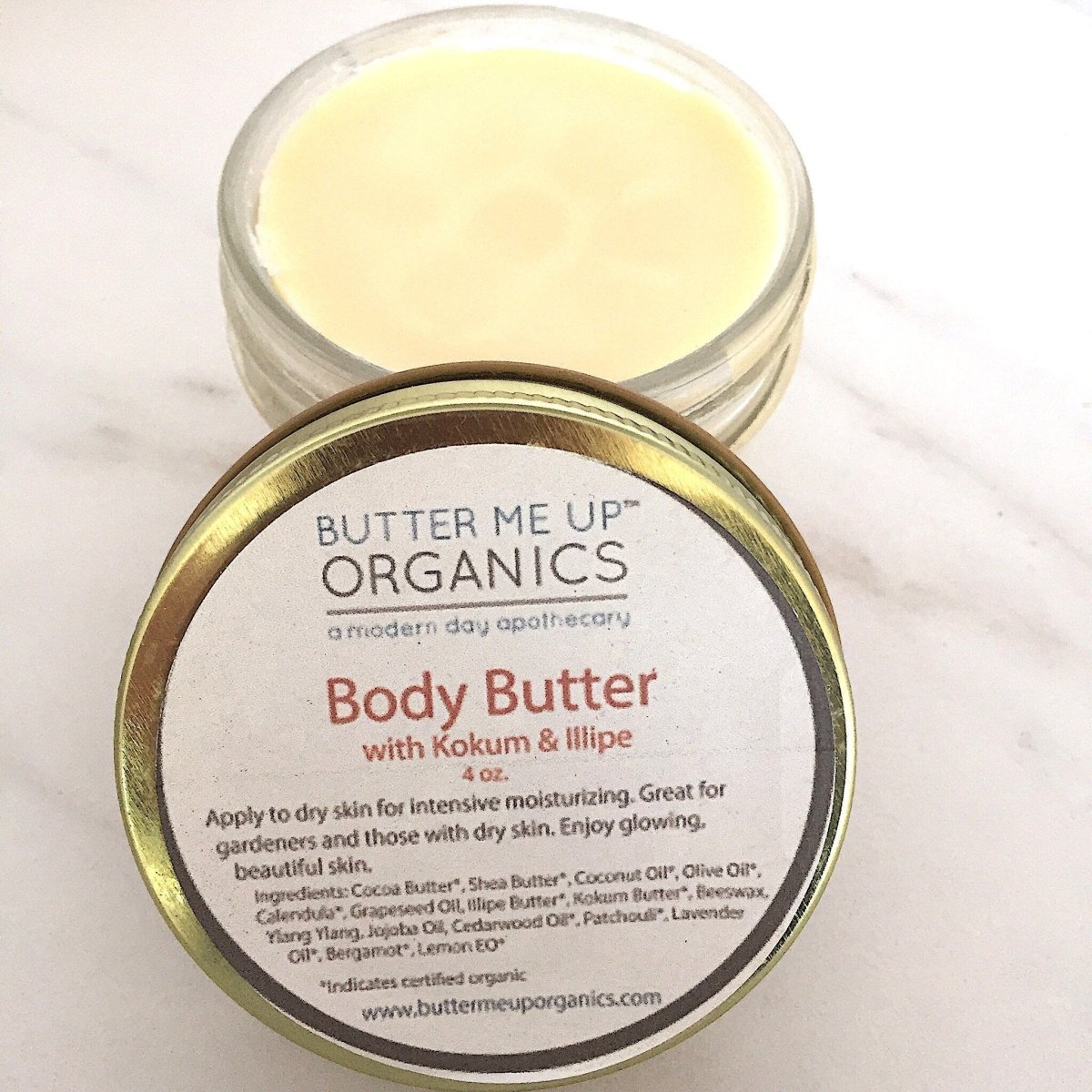 Butter Me Up Organics Organic Body Butter with Deep Hydration for Gardeners and Outdoor Workers - 