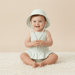 Makemake Organics Organic Bucket Sun Hat - Basil Stripes