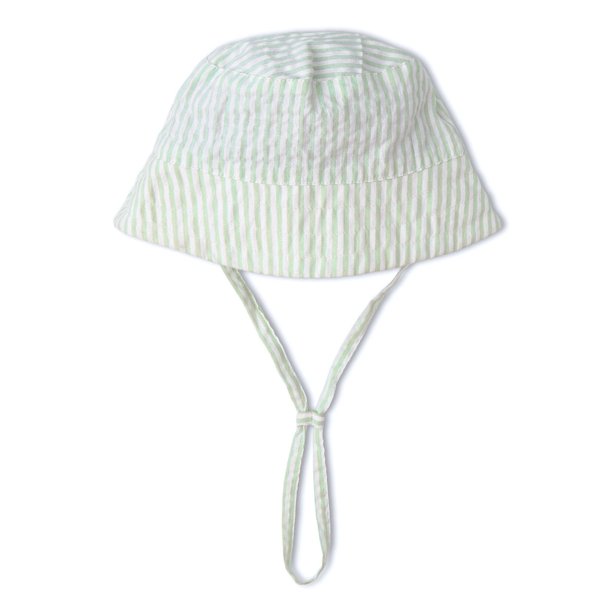 Makemake Organics Organic Bucket Sun Hat - Basil Stripes