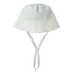 Makemake Organics Organic Bucket Sun Hat - Basil Stripes