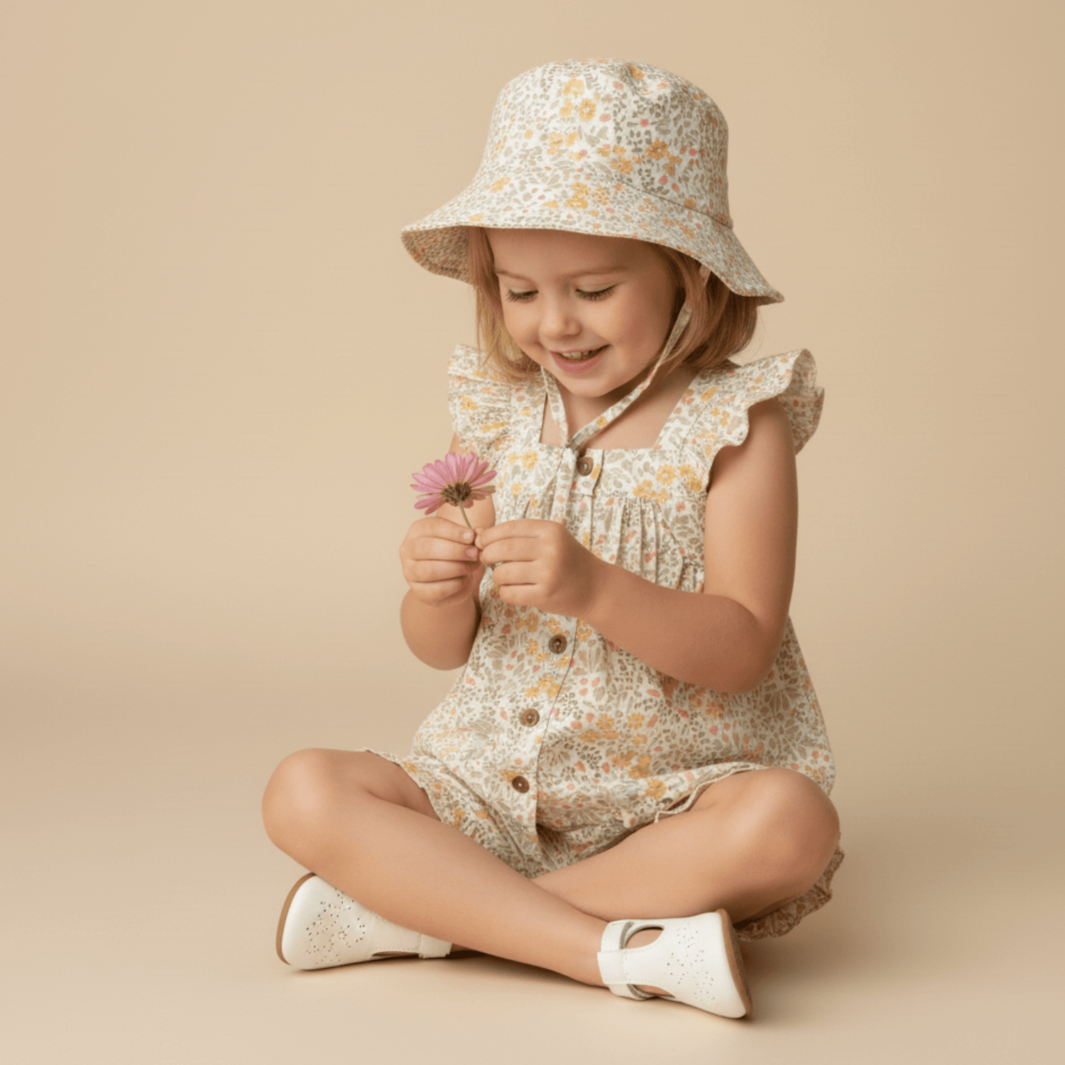 Organic Bucket Sun Hat - Bloomfield - Hat, Baby & Toddler Clothing, Headgear, Sun hat, Dress | Everetts Place