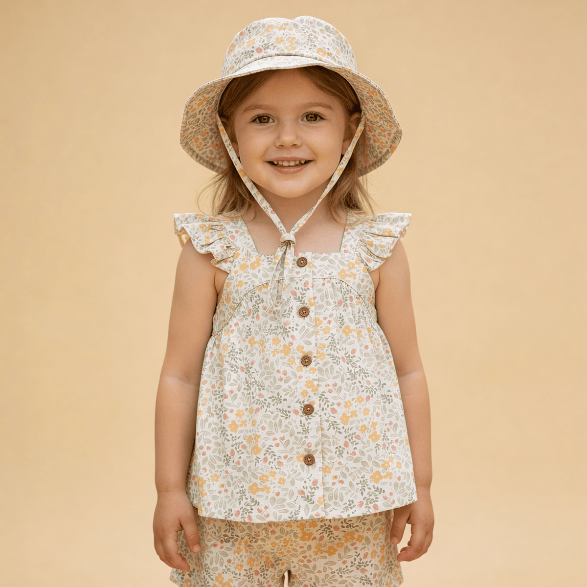 Makemake Organics Organic Bucket Sun Hat - Bloomfield