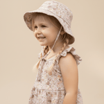 Makemake Organics Organic Bucket Sun Hat - Pastel Bloom
