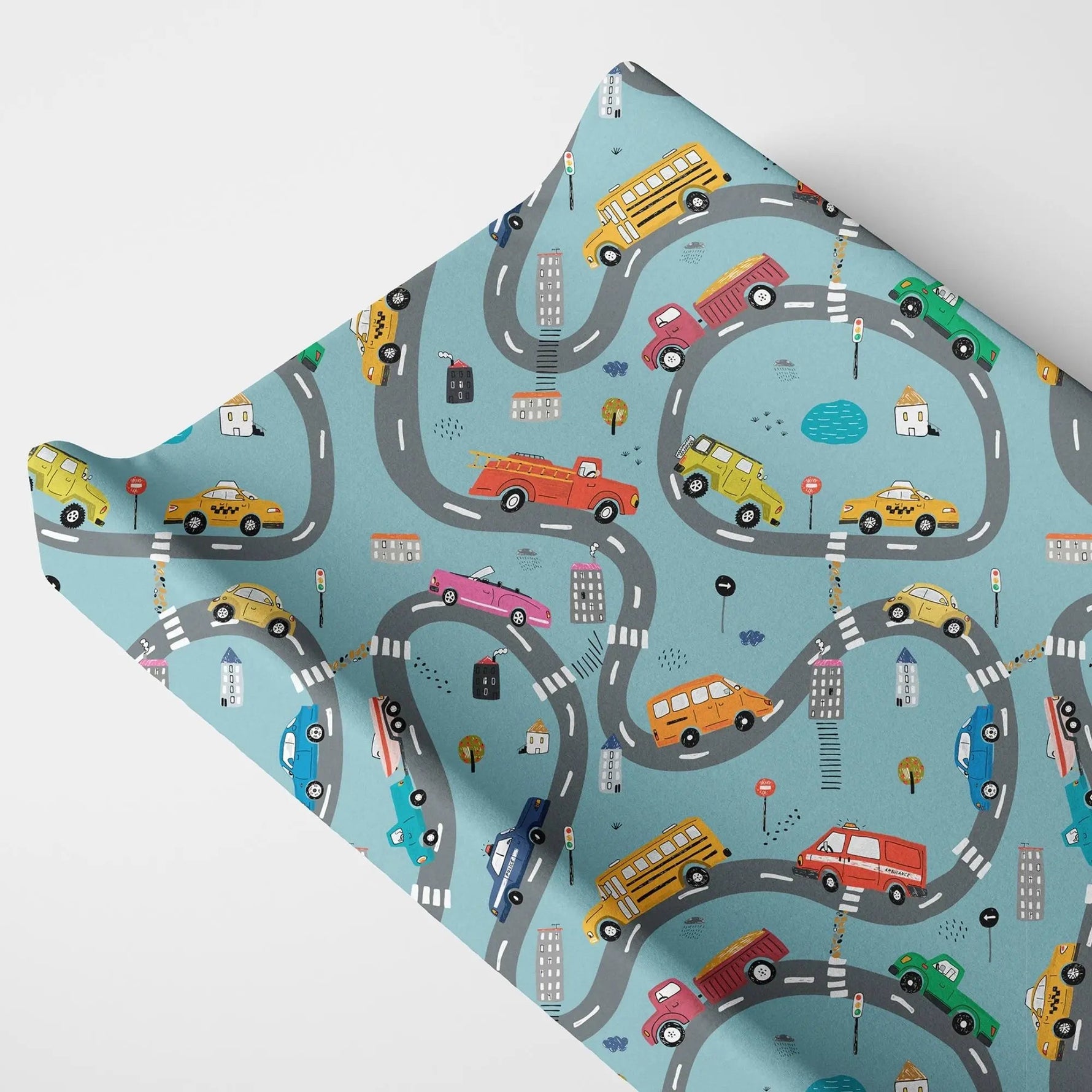 Norani Baby Organic Changing Pad Cover - Cars - 