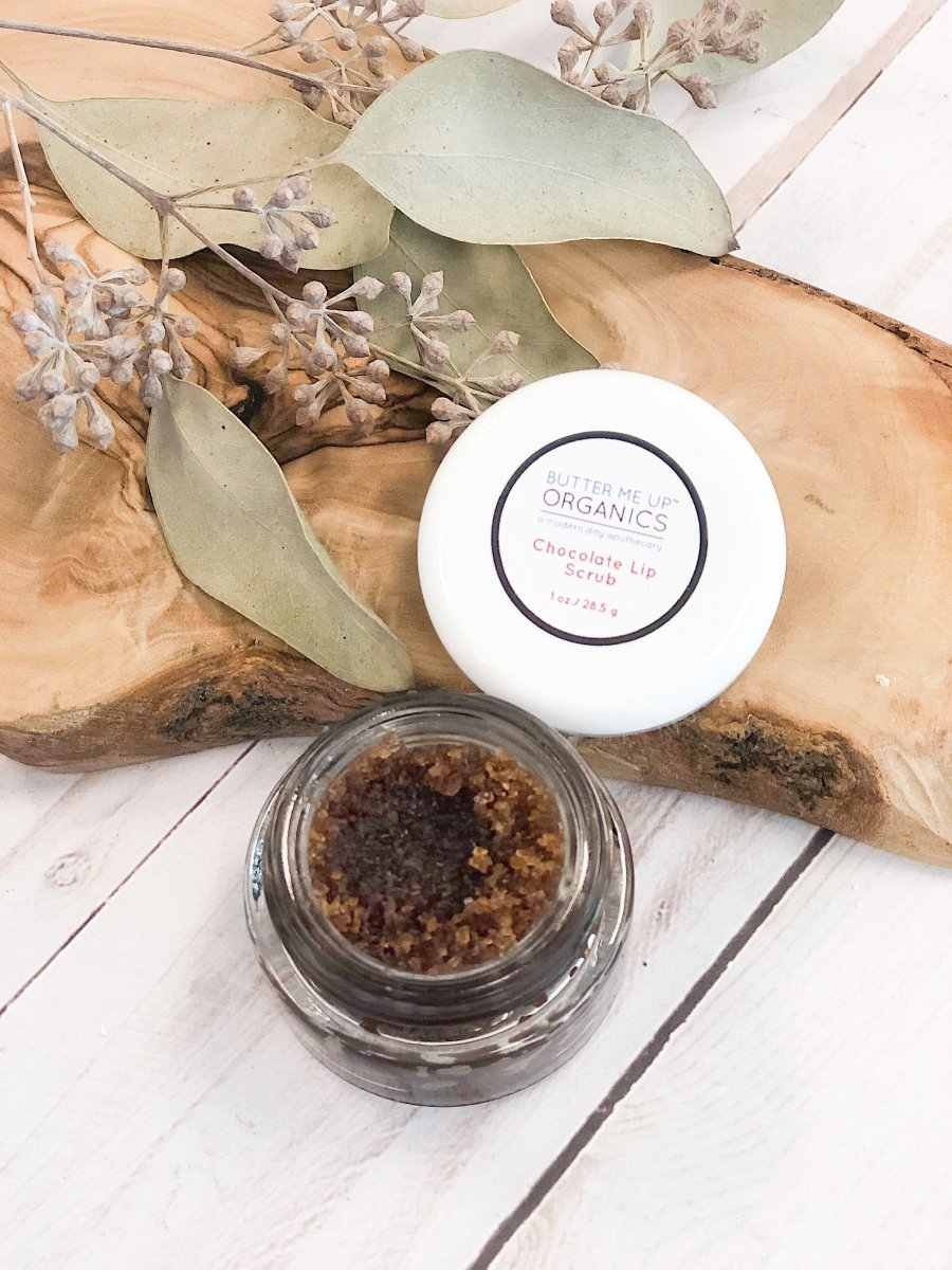 Organic Chocolate Lip Scrub with Deep Hydration for Flaky Chapped Lips - Everetts Place