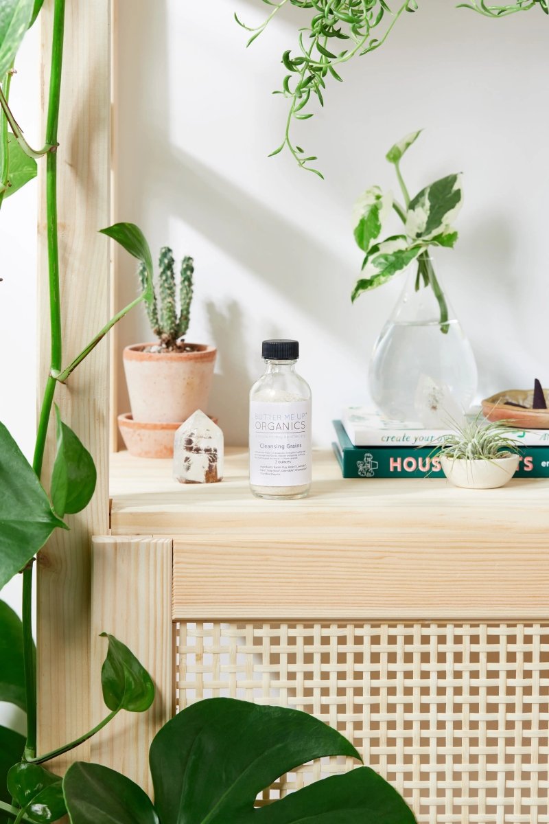 Butter Me Up Organics Organic Cleansing Grains Face Scrub with Gentle Exfoliation for All Skin Types - 