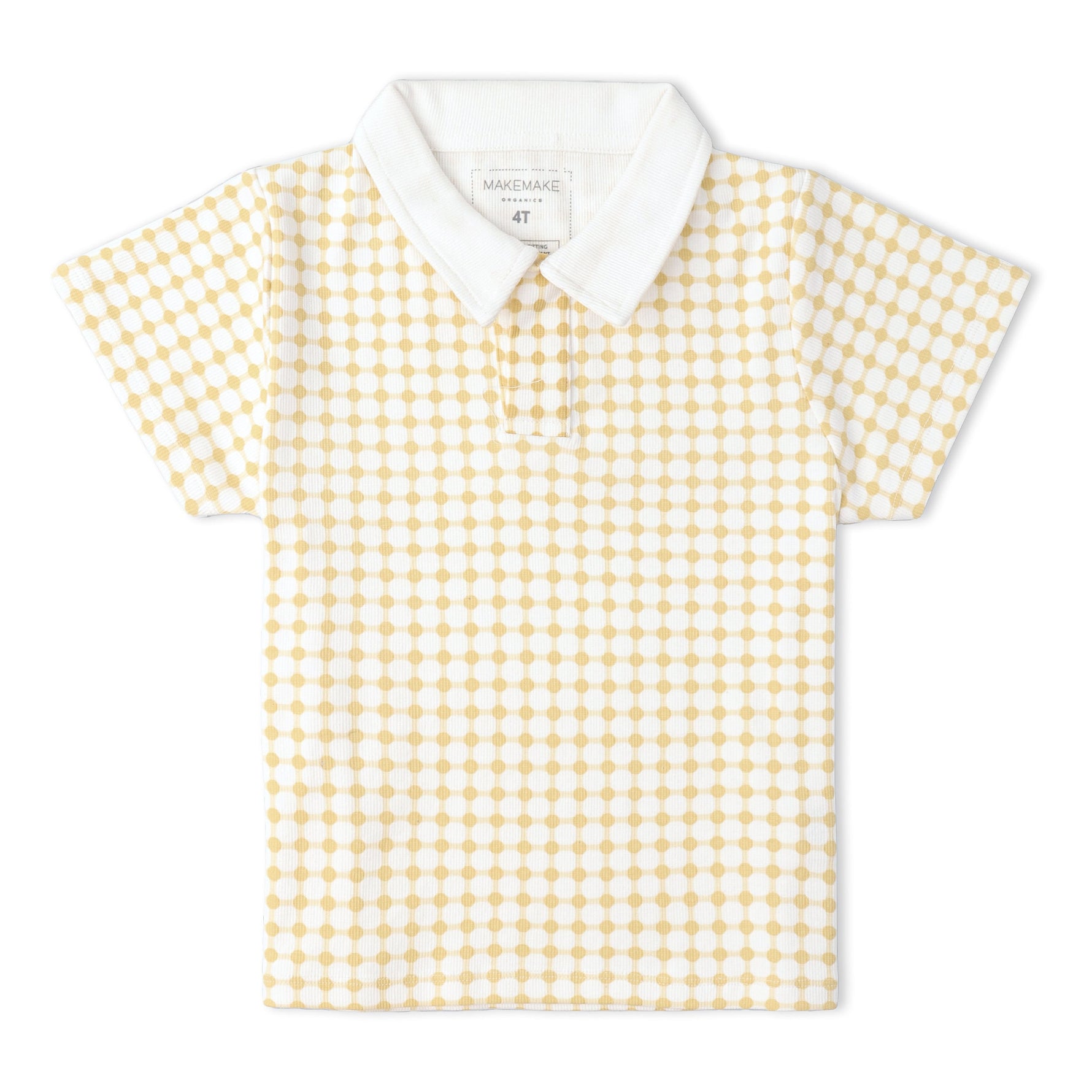 Makemake Organics Organic Collar Tee & Shorts Set - Dotty Gingham