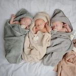 Mushie Organic Cotton Baby Hooded Towel Soft and Absorbent for Cozy Cuddles - Everetts Place Boutique - 