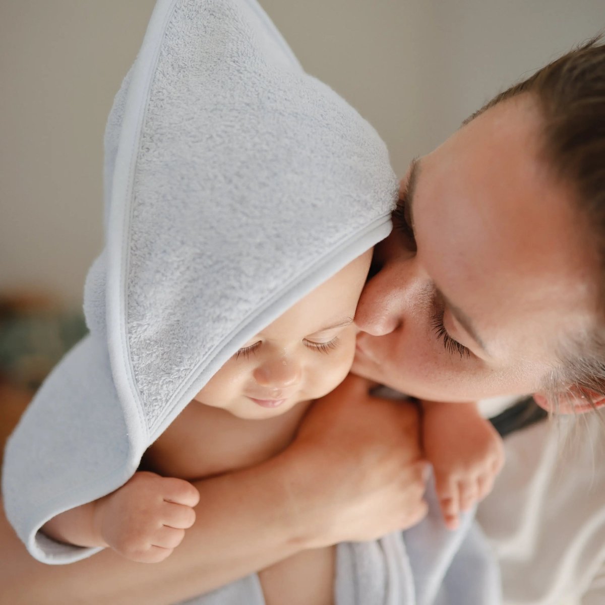 Mushie Organic Cotton Baby Hooded Towel Soft and Absorbent for Cozy Cuddles - Everetts Place Boutique - 