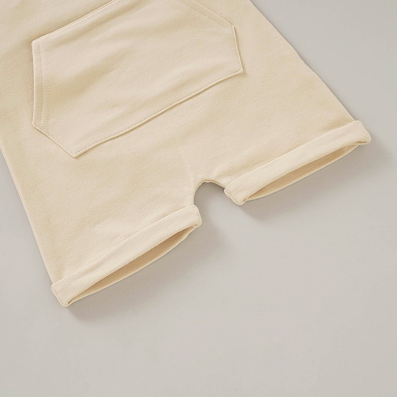 Newcastle Classics Organic Cotton Baby Overall with Buttons and Front Pocket for Comfort - 