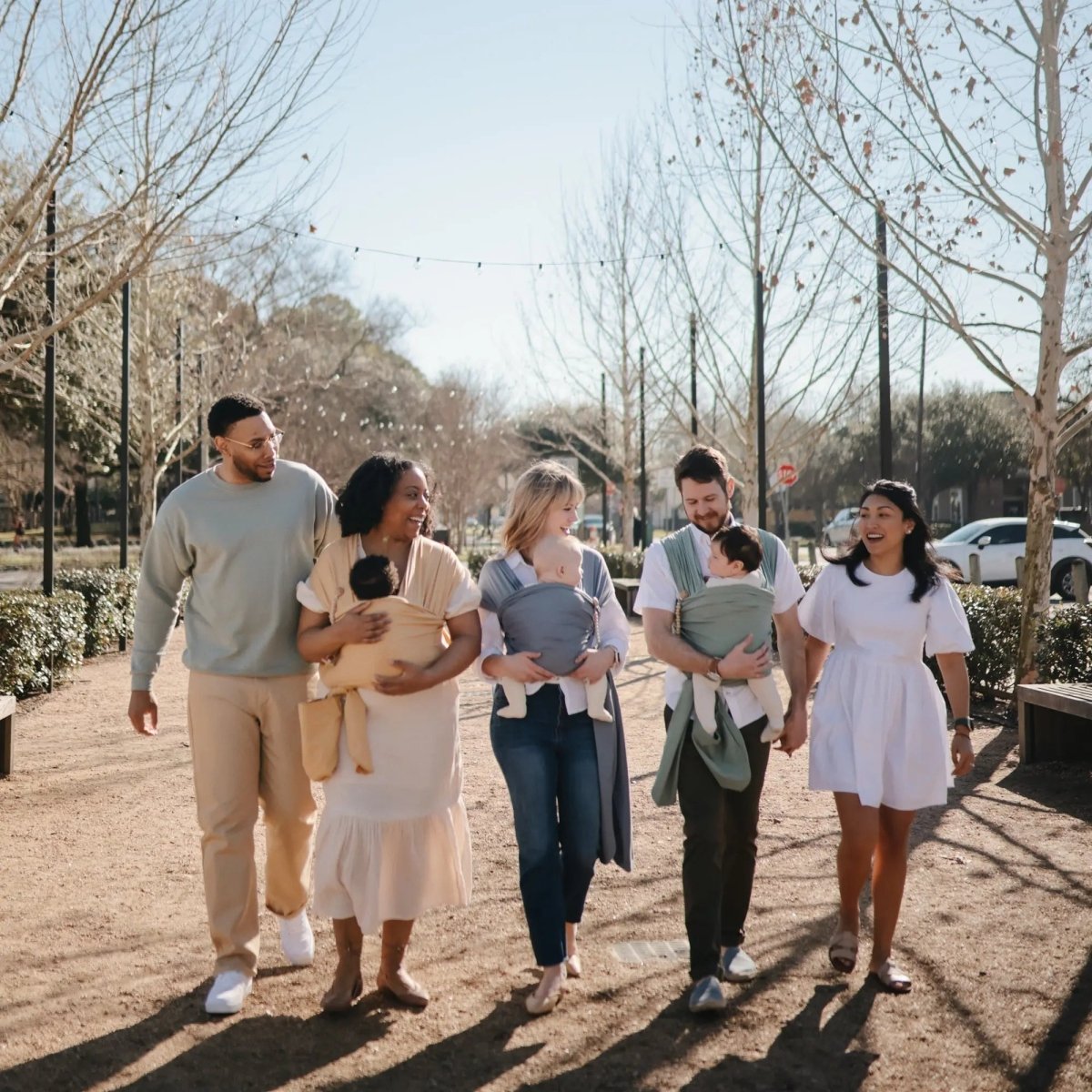 Mushie Organic Cotton Baby Wrap for Bonding and Comfort with Built - In Pocket - Everetts Place Boutique - 