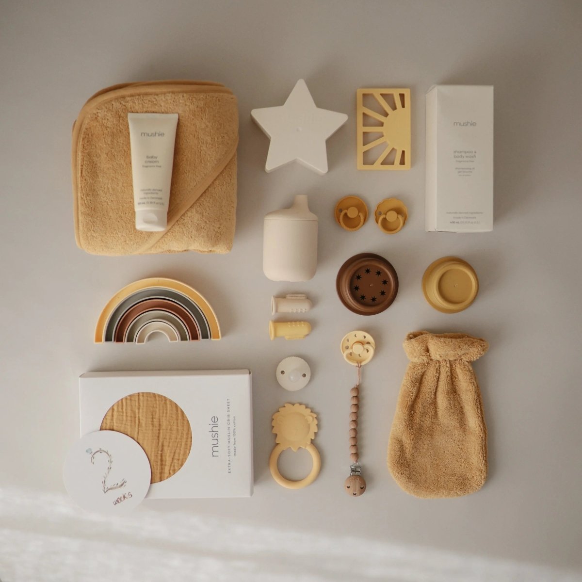 Mushie Organic Cotton Bath Mitt for Babies and Toddlers Extra Soft and Absorbent - Everetts Place Boutique - 