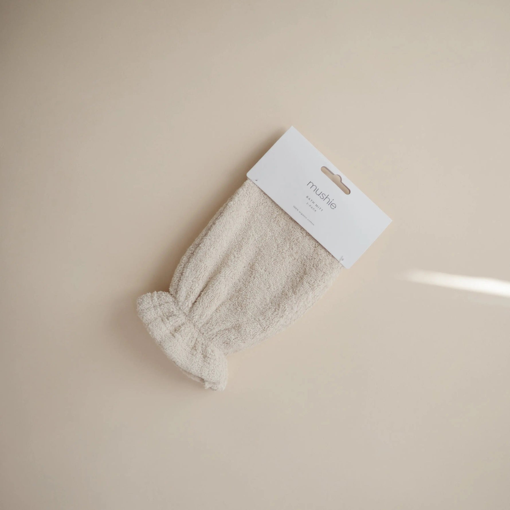 Mushie Organic Cotton Bath Mitt - 