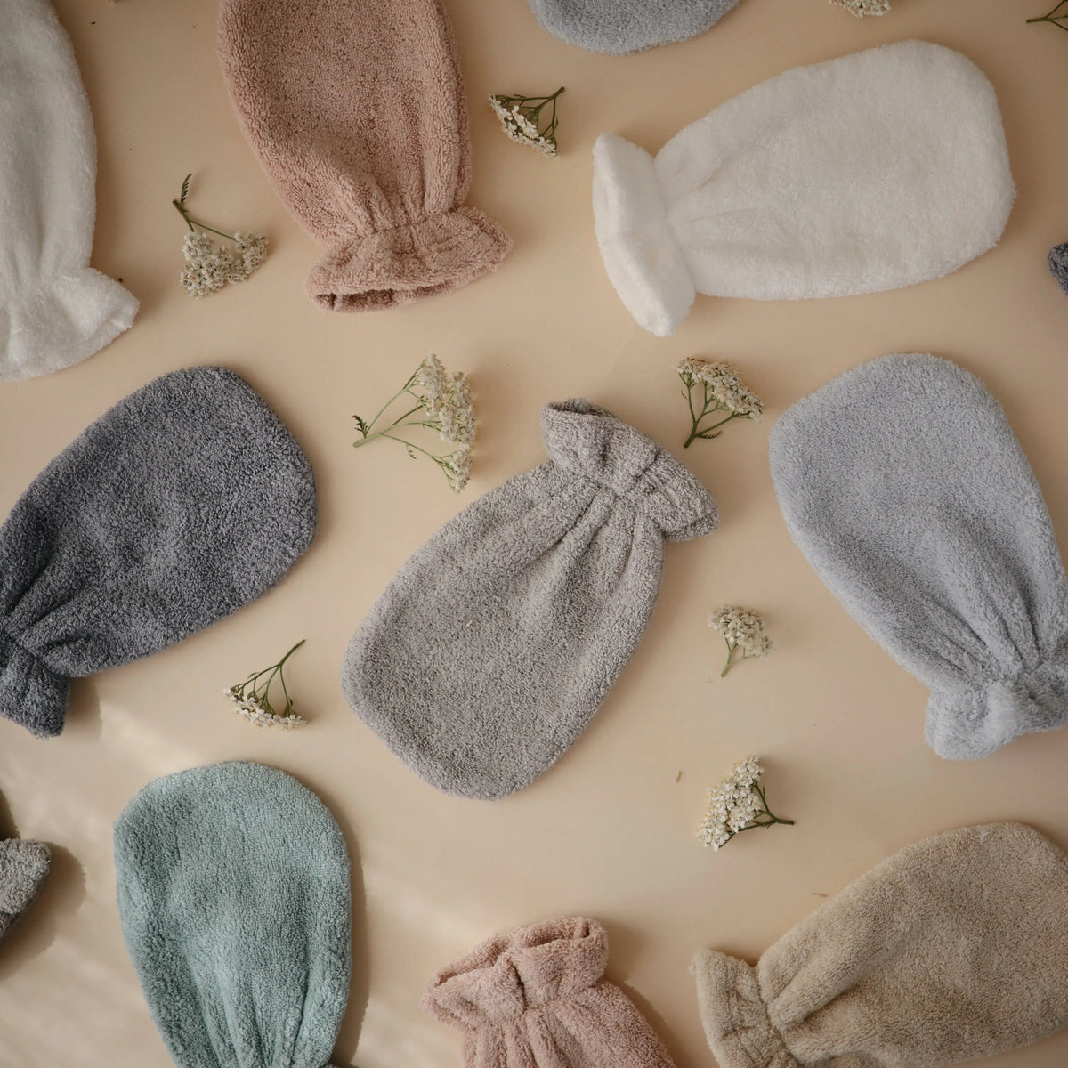 Mushie Organic Cotton Bath Mitt - 