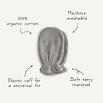 Mushie Organic Cotton Bath Mitt - 