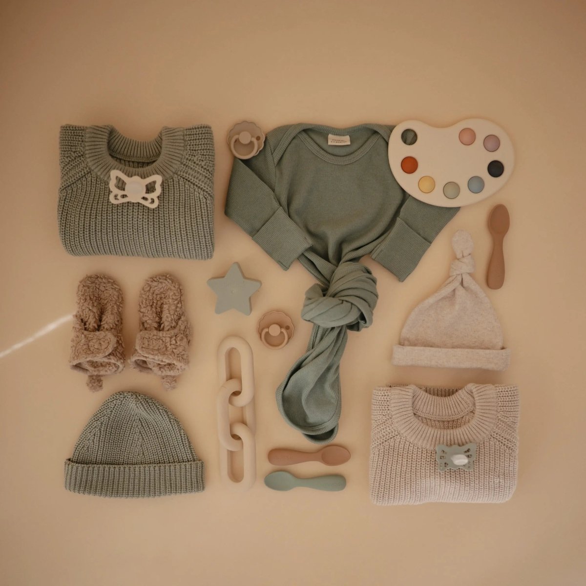 Mushie Organic Cotton Chunky Knit Sweater for Baby - 