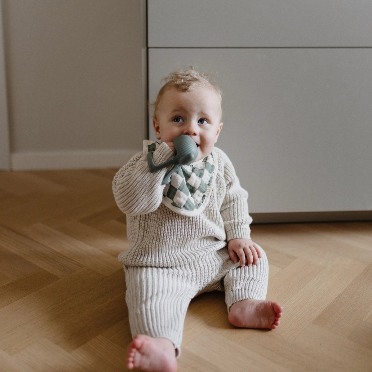 Mushie Organic Cotton Chunky Knit Sweater for Baby - 