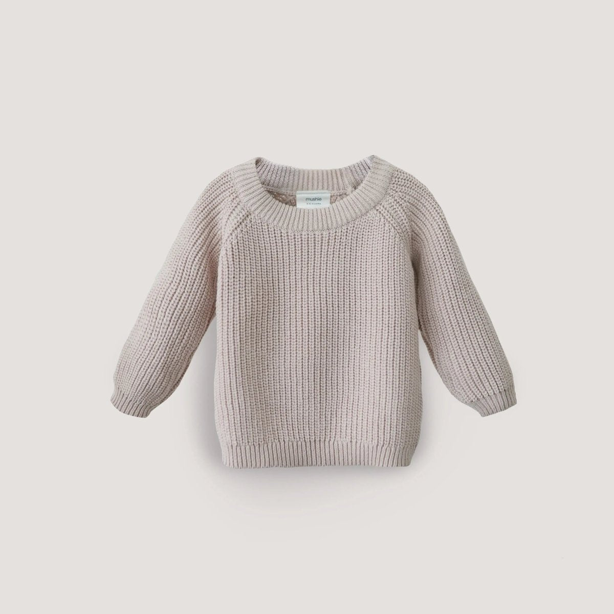 Mushie Organic Cotton Chunky Knit Sweater for Baby - 