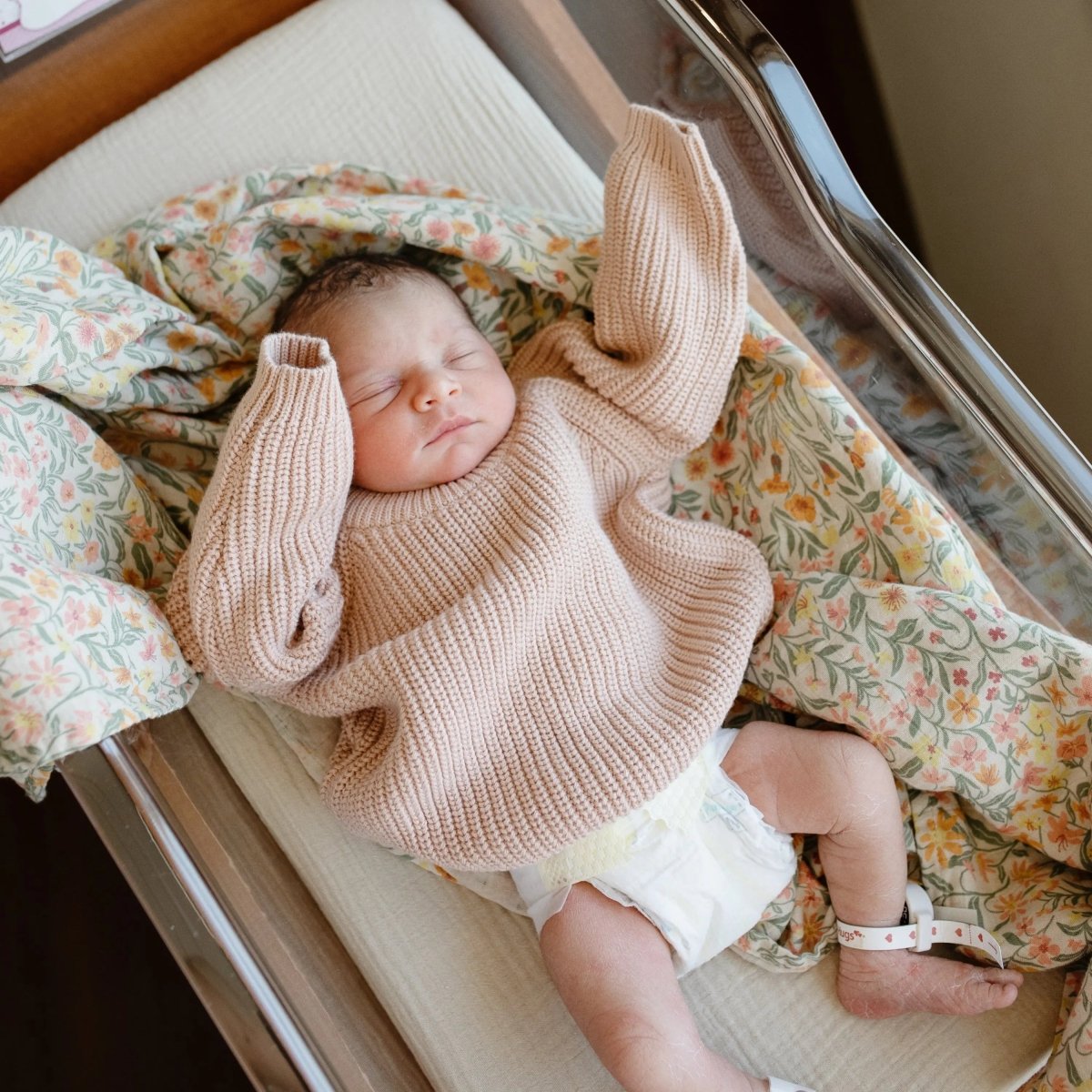 Mushie Organic Cotton Chunky Knit Sweater for Baby - 