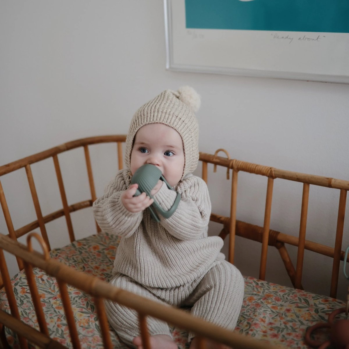 Mushie Organic Cotton Chunky Knit Sweater for Baby - 