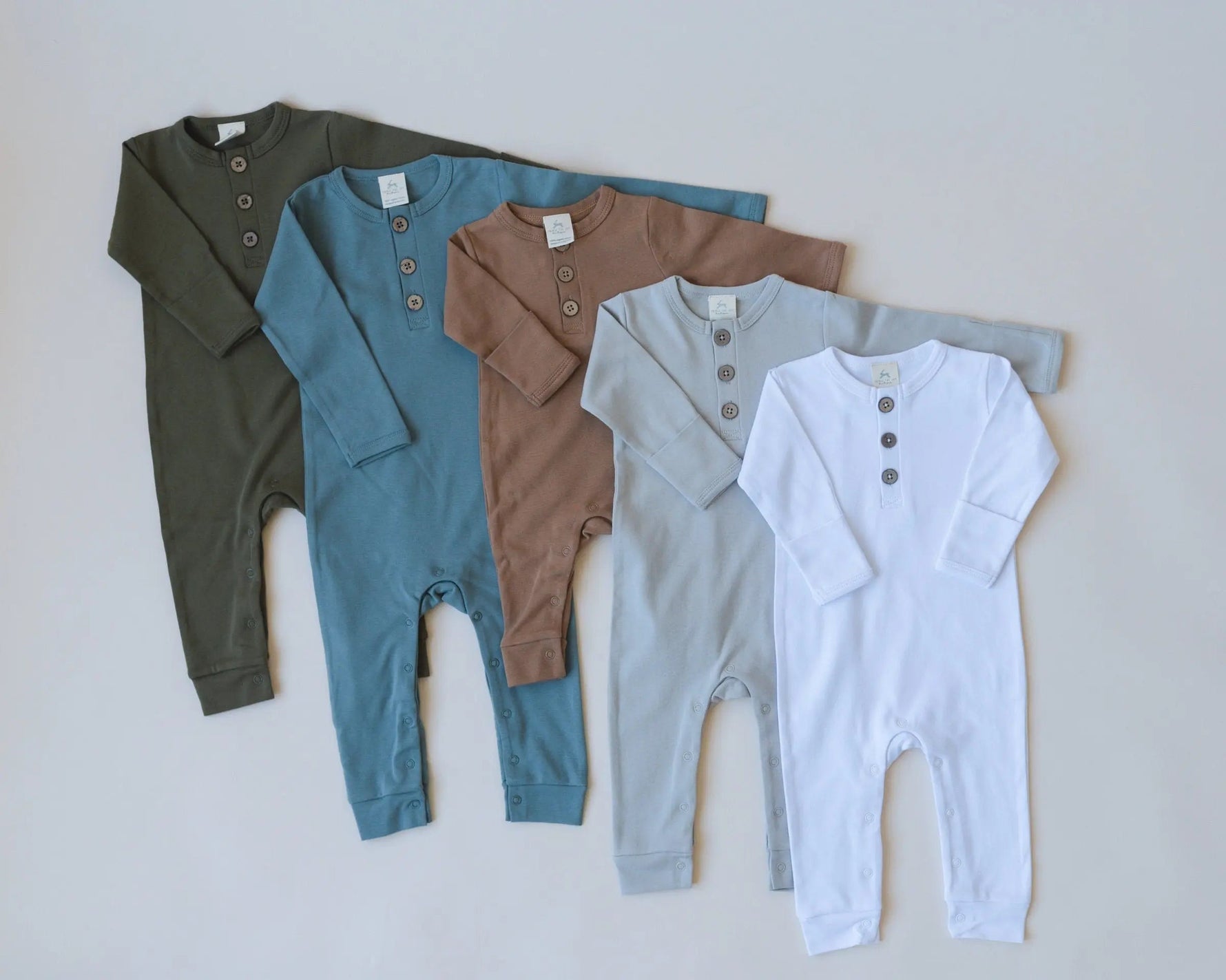 Organic Cotton Henley Romper - Sleeve, Baby & Toddler Clothing, Button, Textile, Collar | Everetts Place