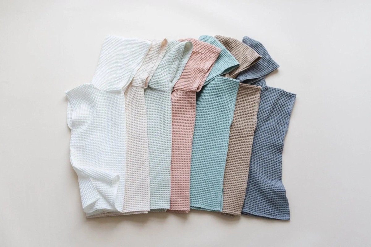 Little Joy Co. Organic Cotton Kids Waffle Beach Towel Poncho More Colors - Everetts Place Boutique - 