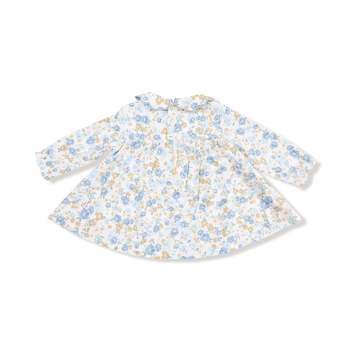 Angel Dear Organic Cotton Long Sleeve Petal Collar Dress Bloomer Set - Everetts Place Boutique - 