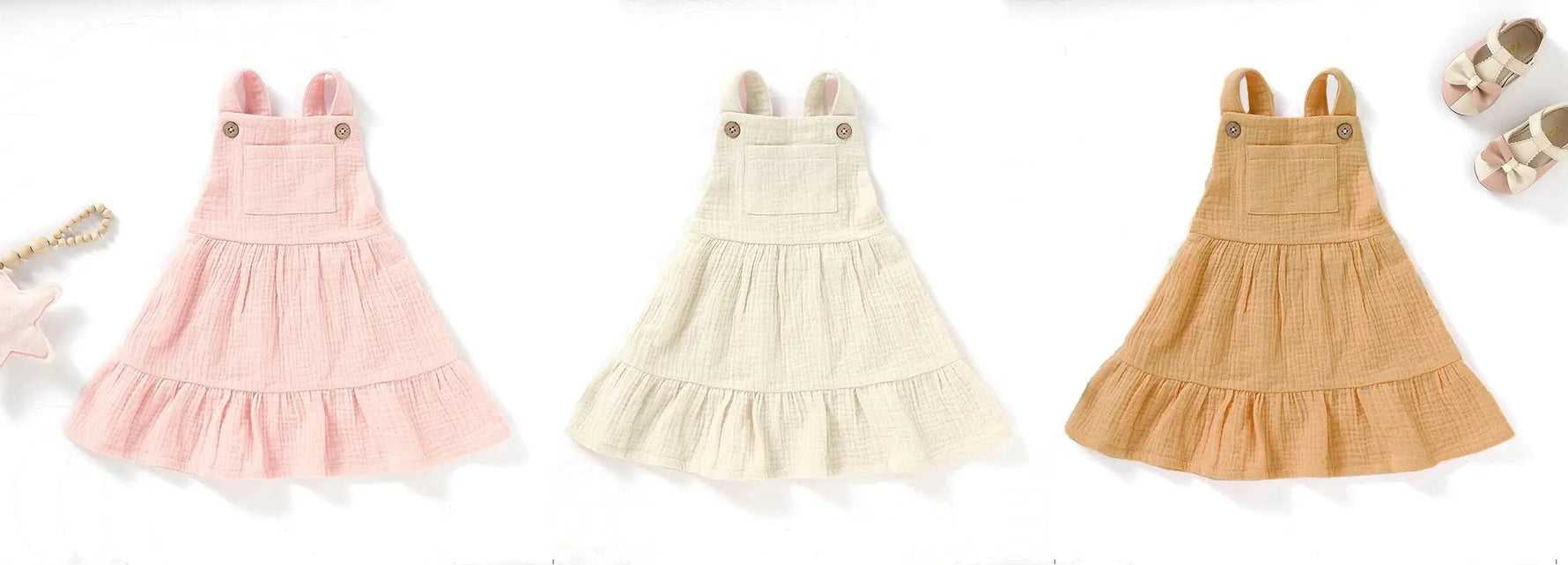 Newcastle Classics Organic Cotton Muslin Baby Dress - 