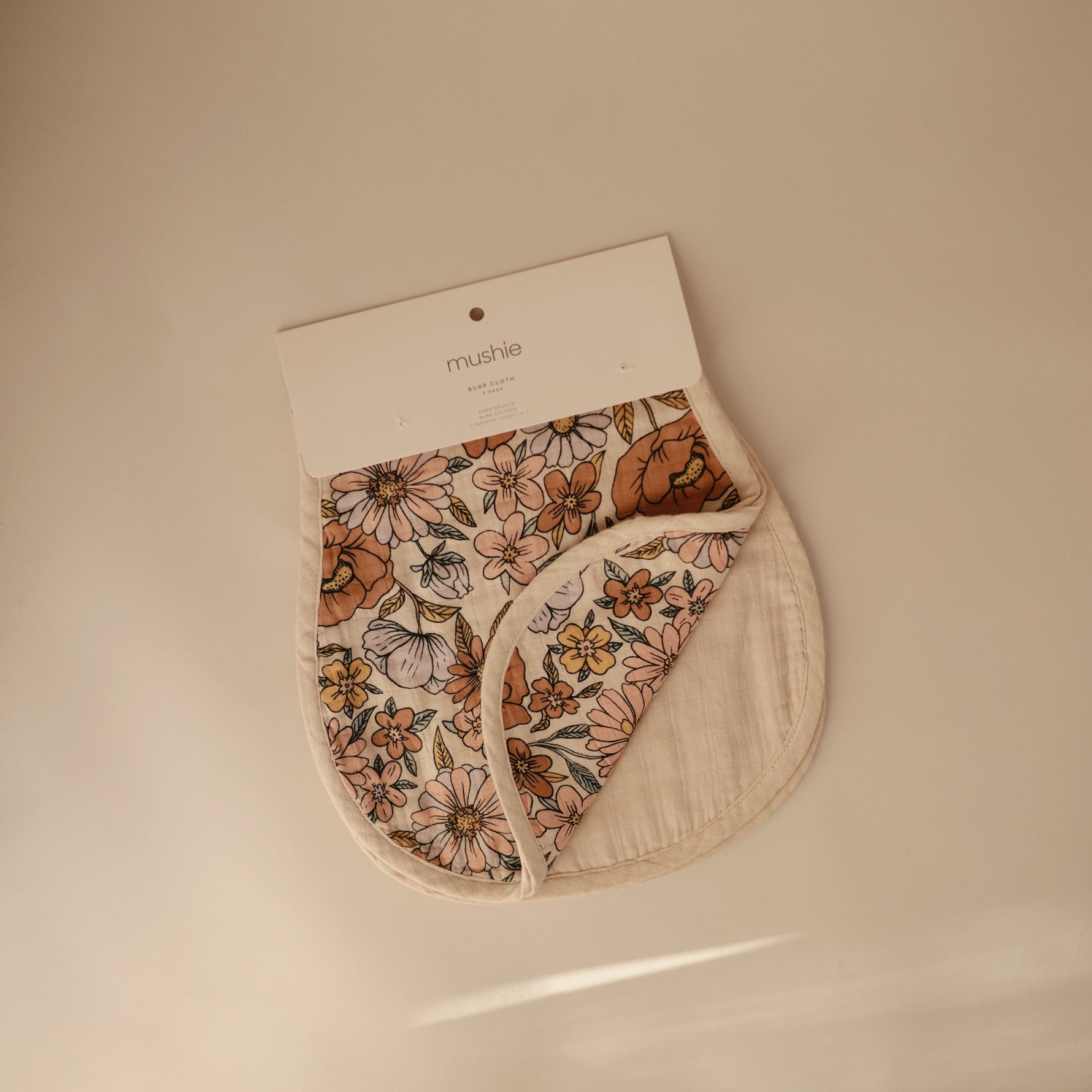 Mushie Organic Cotton Muslin Burp Cloth 2 - PackEveretts Place